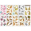 73 Pcs Cheetah Temporary Tattoos for Kids Girls Boys, Jungle animals Birthday Party Supplies for Party Favors Cosplay Party Decorations School Prizes Carnival Christmas