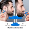 Esznuoky Nose Hair Ear Hair Removal, Upgraded Manual Hair Trimmer for Men&Women, Stainless Steel Hair Remover Waxing Kit(Blue)