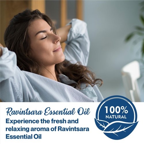 uh*Roh*Muh 100% Organic Ravintsara Essential Oil Pure Essential Oil for Diffusers and Aromatherapy at Home Cinnamomum Camphor Oil, Sourced from Madagascar USDA Certified Organic 1oz