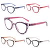 Yuluki 5 Pack Reading Glasses Blue Light Blocking for Women，Fashion Ladies Computer Readers with Spring Hings,Anti Glare/Eyestrain Eyeglasses 1.25