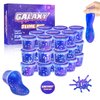 24 Pack Galaxy Slime Party Favors for Kids Blue Purple Clear Glitter Slime Kit Christmas Birthday Goodie Bag Stuffer Classroom Reward Stretchy Non-Sticky Stress Relief Putty Toys for Boys Girls