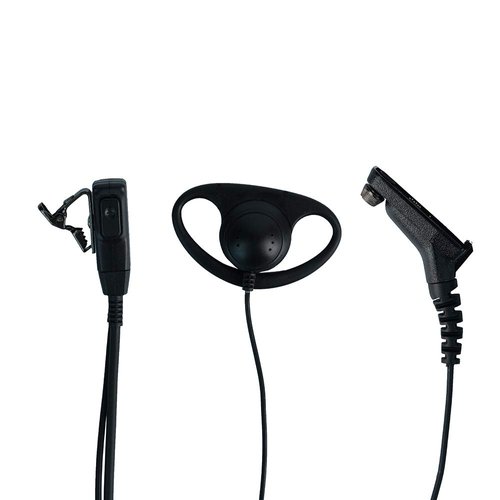 Klykon Xpr 6550 Earpiece,D Shape Surveillance Ear Piece Headset with Ptt Mic XPR7550 XPR6350 XPR7350 7550e 7580e Walkie Talkie