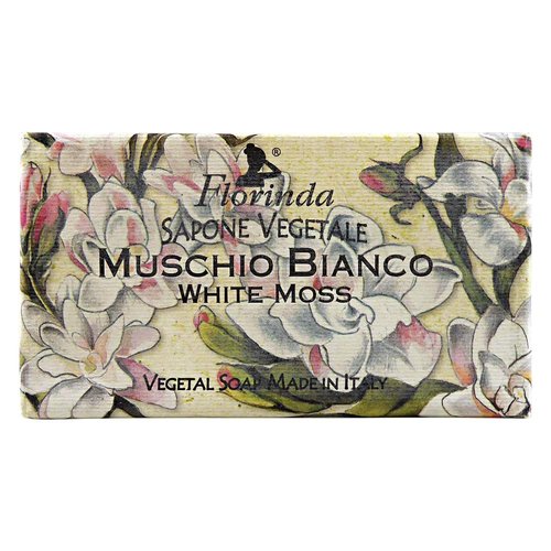 Florinda Flowers White Moss Vegetal Soap Bar 50 G 1.76 Oz