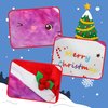 Easfan 12'' Christmas Rainbow Kitty Plush Pillow Soft Cat Plush Toy Cute Kitty Stuffed Animal Home Room Decoration for Kids Toddlers