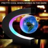 Gresus Magnetic Levitating World Map Globe, Floating Globe with C Shape Display Frame,Cool Tech Home Office Desk Gadget Decor Birthday Gift for Men Fathers Boyfriend Students (Globe don't light on)