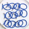 Elastic Hair Ties Elastics,Stretchy Rubber Bands,Pack of 12,Women Elastic Knotted Hair Rope Ponytail Holders for Women Girls(Blue)