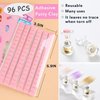 FSpronail Nail Stand for Press Ons Nail Tip Holder with 96 Pcs Reusable Sticky Putty Practice Art Magnetic Fake Nail Display Stands for Home DIY Beginner Salon Accessories Kit