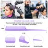 4pcs Curly Hair Brush Set for Adult & Kids Wet or Dry Hair, Detangling Brush for 3/4ABC Hair with Hair Detangler Brush Wide Tooth comb(4, Purple)