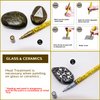 PINTAR | 6 PACK | Gold & Silver Acrylic Paint Markets Extra Fine Tip | Leather, Shoes, Rock Painting, Ceramic Glass, Wood, Paper, Fabric | Acrylic Paint Pens | 3 Gold & 3 Silver, 0.7mm