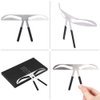 Eyebrow Ruler, 4 Types Eyebrow Stamp Stencil Kit Permanent Eyebrow Ruler Eyebrow Stencils Eyebrows Shape Reusable Eyebrow Measure Balance Extension Ruler Eyebrow Shape Stencil(European style eyebrow)