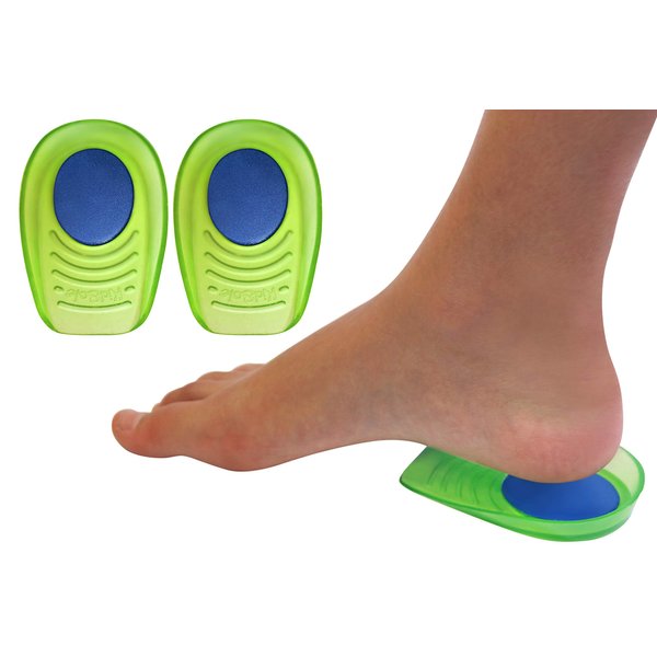 el + Memory Foam Shock Absorbing Heel Cups for Kid's with Sensitive Heels, Heel Spurs and General Foot or Ankle Pain, 2 Pairs, 4 Single Heelcups (Kids Size 3-7)