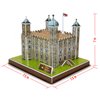 Runsong Creative 3D Puzzle Paper Model Tower of London DIY Fun & Educational Toys World Great Architecture Series, 36 Pcs