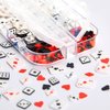 Poker Nail Charms (2 Boxes) Charms for Nails Design for Acrylic Nails Dice Nail Art Nail Jewels for Nail Art Nail Supplies
