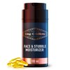 King C. Gillette Moisturizer for Face & Stubble with Vitamin B3 and B5 Complex, Face Moisturizer for Men, 100 mL