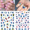 6 Sheets Cute Nail Art Stickers Decals 3D Self Adhesive Kawaii Designer Nail Stickers for Nail Art Supplies Cartoon Nail Stickers Women Girls DIY Cute Acrylic Nail Decorations