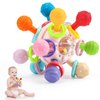 Baby Teething Toys: Infant Sensory Toys Teether Relief Rattle Toys for Babies 0 3 6 9 12 18 Months | Newborn Montessori Learning Toys | Baby Shower First Birthday Gifts for 1 2 One Year Old Girl Boy