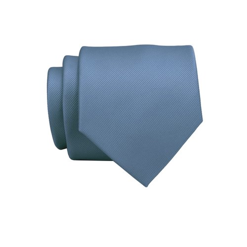 GUSLESON Solid Dusty Blue Wedding Ties For Men Neckties and Pocket Square Cufflinks Sets(0789-29)
