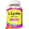 L-Lysine 1000mg with Zinc Gummies - Vitamins for Adults Tissue Health & Vegan Lysine Supplement Immune Support, Supports Skin, Lip, Gluten Free, Non-GMO, Amino Acid Supplements, 60 Gummy