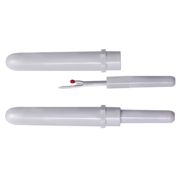 2Pcs White Sharp Seam Ripper Cross Stitch Unpicker Sewing Craft Tool Reusable Plastic Handle Thread Cutter Sewing Seam Rippers Sewing Tools