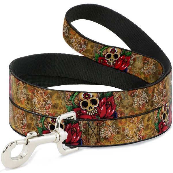 Dog Leash Tattoo Johnny Dagger 4 Feet Long 1.0 Inch Wide