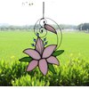 Lily Love Flower Gift for Her Women, Mothers Day Anniversary Love Gift for Wife Girlfriend, Stained Glass Window Hanging Floral Suncatcher Gift, Valentine Day Gift for Her
