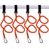 YYST Orange Paddle Leash Paddle Holder Tool Lanyard - No Paddle (Orange X 4 Pack)