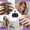 Suroseate Scalp Massager Shampoo Brush with Soft Silicone Bristles for Hair Growth, Scalp Scrubber Head Massager for Dandruff Removal, Shower Hair Brush for Women Men Kids Wet Dry Hair, Black