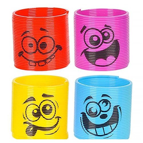 DollarItemDirect 1.38 inches Silly Face Coil Spring (50 pcs), Case of 12