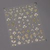 Gilded Small Flower Stickers for Nail - 3D Relief Designs Nail Art Stickers Three-Dimensional Glossy Hot Stamping Small Flower Nail Stickers for Nail Decor Exquisite Nail Decals Accessories