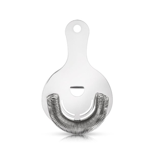 Viski Hawthorne and Bartending Strainer - Stainless Steel Bar Cocktail Strainer for Drinks with Handles,Silver