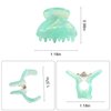 Mistofu 12Pcs Small Hair Claw Clips - Mini Hair Claw Clips for Girls and Women-Stylish Thin Hair Accessories Classic Hair Clips for Easy Styling-small butterfly (small hair clips1)