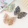 WACHLL Butterfly Hair Clips for Women - Claw Clips for Thick Hair, Medium Hair, Big and Cute Matte Butterfly Hair Clips (3Pcs)