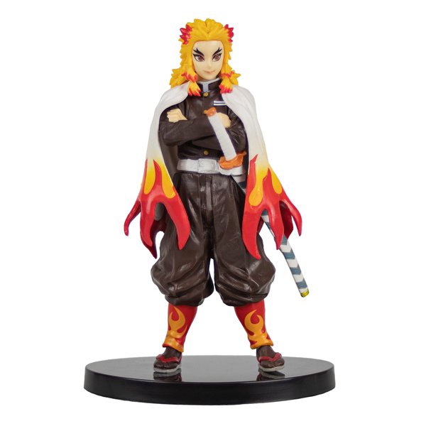 NINJAMO Kyojuro Rengoku Figure Demon Anime Action Figure Flame Hashira Swordsman Statue Toy Gfit Collectible Manga Figure