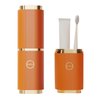 YanHLQJY Toothbrush case，Travel Toothbrush Case,Portable Toothbrush Toothpaste Box，Toothbrush Cup,Suitable for business trip, camping, travel or daily use (Orange)