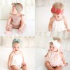 Niceye Handmade Baby Headbands Stretchy Nylon Headband with Bows for Infant Baby Toddler Girls- Pack of 10, Colorful, 5 x 5 x 0.7 inches