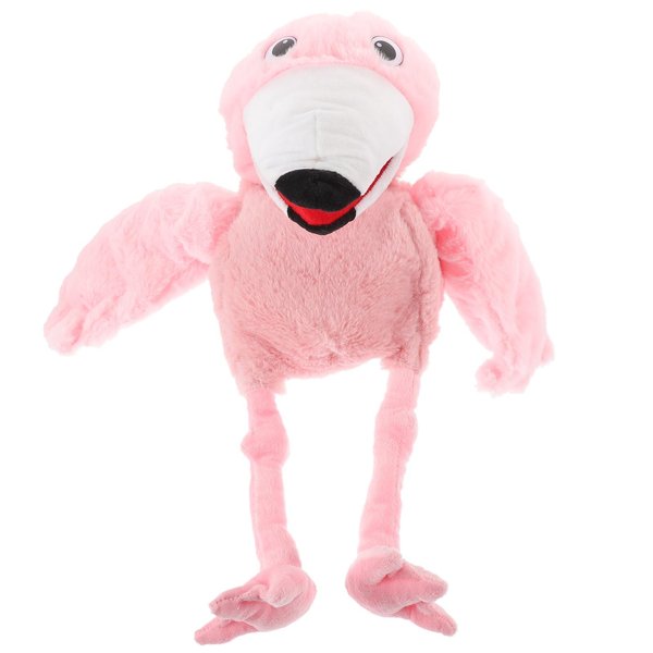 LUOZZY Plush Flamingo Hand Puppet Storytelling Hand Puppet Cartoon Animal Hand Puppet Kids Creative Gifts Parent-child Interaction Toy