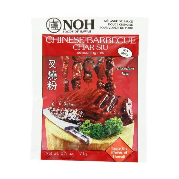 NOH Chinese Barbecue (Char Siu), 2.5-Ounce Packet, (Pack of 12) by NOH Foods of Hawaii