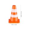 Gadpiparty 50Pcs Miniature Traffic Signs for Kids Mini Traffic Cones Training Road Block Toy Cones for Multipurpose Construction Theme Party Engineering Pretend Play Sports Activity