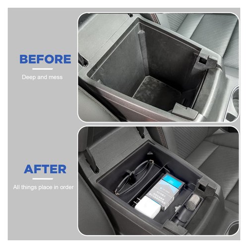 Carwiner Center Console Organizer Compatible with 2023-2024 Chevrolet Colorado & GMC Canyon Accessories, Armrest Storage Organizer Tray for Chevy Accessories Insert Glove Pallet Drawer Box Holder
