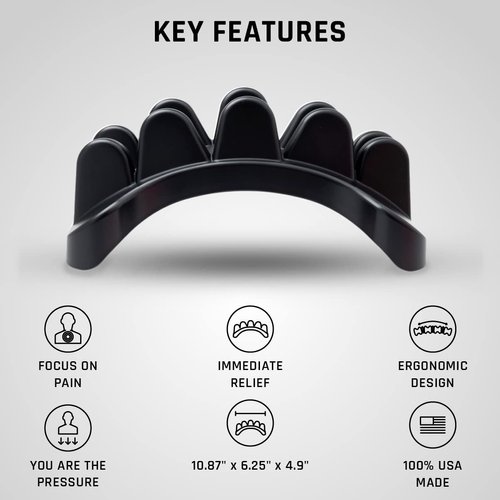 PSO-Back Muscle Release Tool and Back Massager, Massage Tool for self-Massage, deep Tissue, Muscle Tension - Full Back Stretcher - Night Black