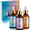 Anti-Aging Facial Serum Set. Vitamin C Serum, Retinol Serum & Hyaluronic Acid Serum for Brightening, Firming & Hydrating for Face. Anti-Wrinkle and Dark Circle Remover. 3x1 Fl Oz