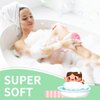 3 Pcs Bath Shower Sponge for Woman Man Kids Relaxing Massage Body exfoliating Loofah Sponge Deep Cleansing
