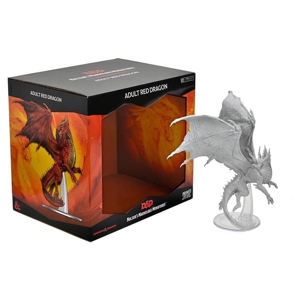 Dungeons & Dragons Nolzur's Unpainted Miniatures: Adult Red Dragon, Multi (90578)
