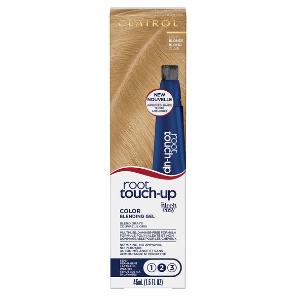 Clairol Root Touch-Up Semi-Permanent Hair Color Blending Gel, 8 Blonde, Pack of 1