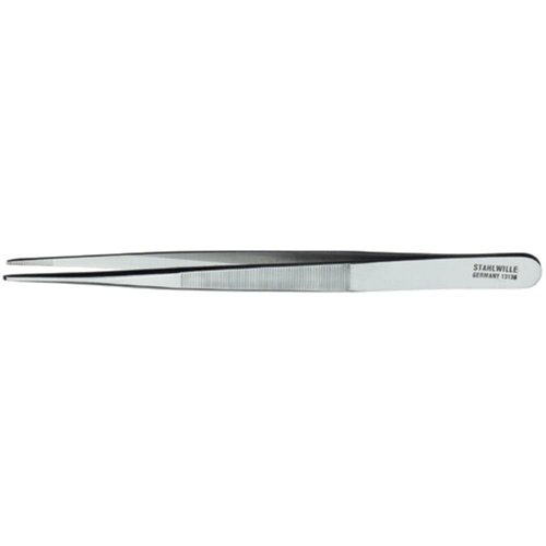 Stahlwille 77500001 13130 Tweezers Set, Straight Blunt Precision Stainless Steel Tweezers, Pack of 5, Made in Germany