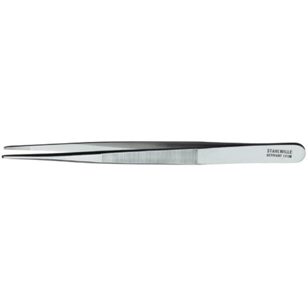 Stahlwille 77500001 13130 Tweezers Set, Straight Blunt Precision Stainless Steel Tweezers, Pack of 5, Made in Germany