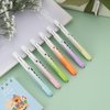 LITURTOO Pen Lights for Nurses, 6 Pcs Gradient Color Reusable Medical Light with Pupil Gauge and Ruler, White Light LED Penlight for Student Doctors EMT