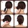 WILLBOND 2 Pieces Chinese Wooden Hair Sticks Retro Wooden Hairpins Japanese Classic Hair Chopsticks Handmade Flower Hair Accessories for Women Girl Long Hair (Classic Style)
