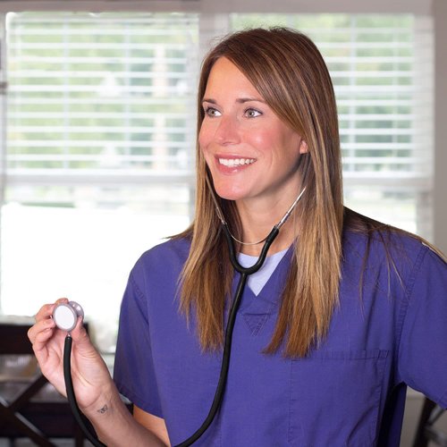 Mabis 75-432-025 Caliber Series Pediatric Stethoscope, Non-Chill Ring, Lightweight, Black