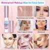 Shynek 3600Pcs Gems Rhinestones with Makeup Glue, Tweezers Dotting Tools for Face Nail Art Body Hair Eye Jewels Crafts Decoration